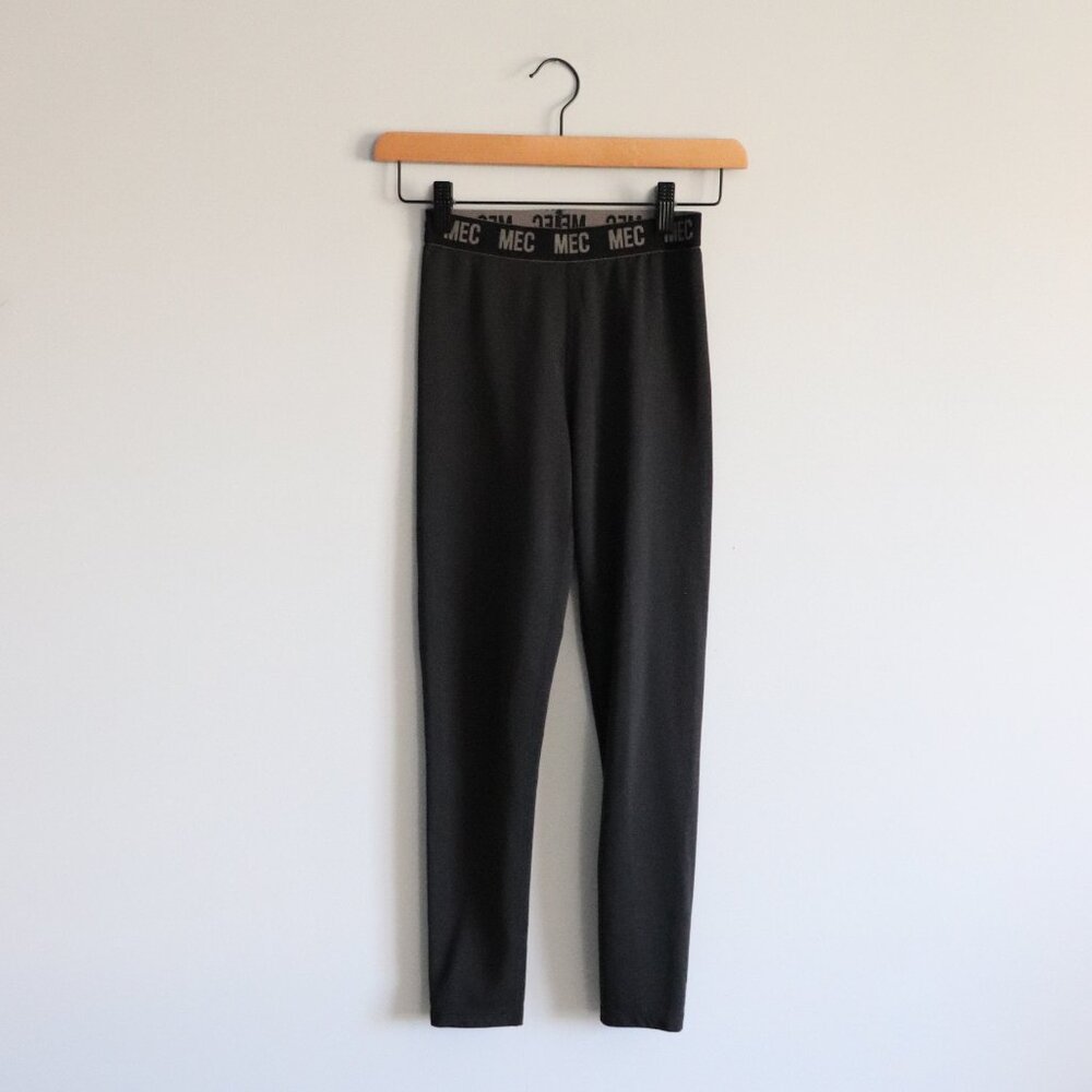 MEC Boys Grey Sz 10 Pull On Seamless Base Layer Thermal Winter Stretch Pants